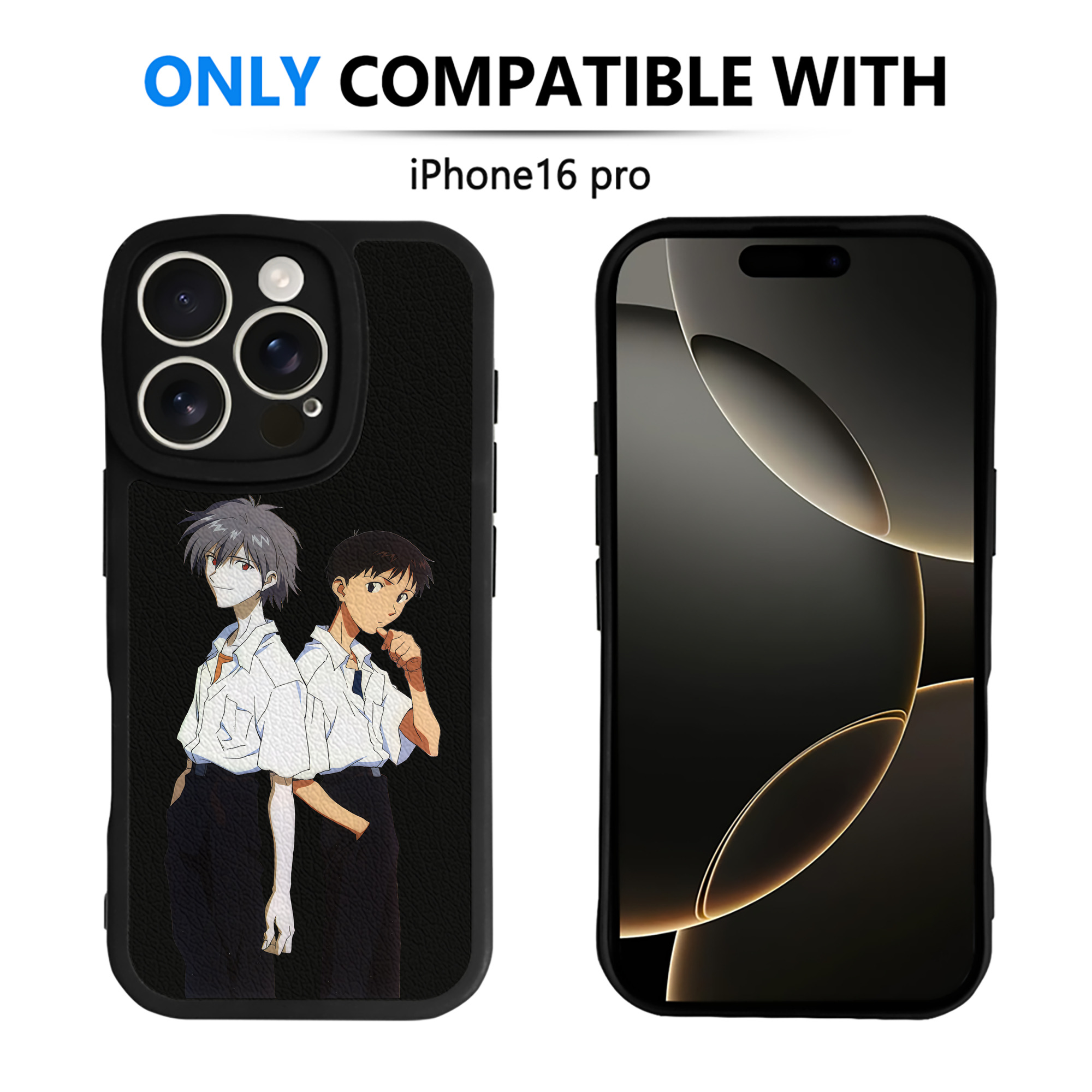 （画像用） EVA 新世紀エヴァンゲリオン 【iPhone 16シリーズ対応】シリコンスマホケース（レザー調） 材質：シリコン